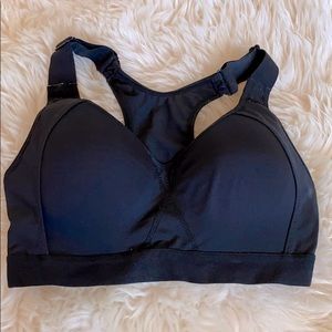 Black support sports bra